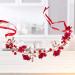 Amosfun Elegant Red Flower Wedding Bridal Headband - Handmade Crystal Ribbon Headdress for Bride Bridesmaid - Buy Online on GoSupps.com