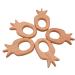 Wendysun Cartoon Wood Teether Set - Natural Animal Pineapple Shape Baby Teething Toy (2pcs) - Buy Online on GoSupps.com