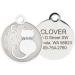 Stainless Steel Custom Engraved Designer Pet ID Tag for Dogs and Cats - 4 Lines of Personalized ID - Cute & Unique Designs - Starry Moon Cat - Buy Online on GoSupps.com
