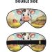 Cartoon Milk Cow Print Unisex Sleep Mask | Double-Sided Eye Mask for Sound Sleep & Skin Care - Buy Online on GoSupps.com