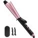 Long Barrel Curling Iron 1 1/4 inch 1.25 Inch Curling Iron for Thin Hair Ceramic Curling Iron Infused Argan Oil & Keratin Lasting Styling 11 Adjustable Temp Include Clips & Silicone Pad