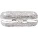 XhuangTech Bling Lipstick Holder Case with Mirror - Rhinestone Crystal Makeup Organizer for Ladies (Silver) | Portable Lipstick Case - Buy Online on GoSupps.com