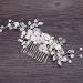Bridal Flower Side Hair Clips Pearl Bridal Headpiece Wedding Hair Pins Accessories - Buy Online on GoSupps.com