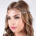 Runmi Boho Headchains Sequins Tassels Headpiece Bridal Hair Piece Wedding Hair Accessories for Women and Girls silver - Buy Online on GoSupps.com