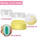 Selizo Travel Bottles Containers Set with TSA Approved Toiletry Case - Silicone and Plastic Cream Jars for Toiletries, Cosmetics, Makeup, Body Lotion, Shampoo - Buy Online on GoSupps.com