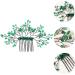 Ipetboom Green Branches and Leaves Hair Comb Rhinestone Hair Wedding D cor Bridal Hair Comb Bride Hair Clip Bride Wedding Hair Comb Styling Hair Clips Crystal Banquet Leaf Metal - Buy Online on GoSupps.com