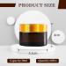 SUQURTOM 10x30ml Amber Cosmetic Glass Containers - Refillable Cream Jars for Lotions & Essential Oils - Buy Online on GoSupps.com