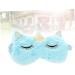 Beaupretty 2pcs Night Eyeshade Soft Plush Eye Mask for Adults & Kids | Funny Animal Eye Covers in Sky Blue - Buy Online on GoSupps.com