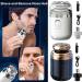 2-in-1 Portable Mini Capsule Shaver Washable Electric Beard Razor with Automatic Type-C Charging Multifunctional Travel-Friendly Design for Men (Black 2) - Buy Online on GoSupps.com