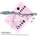 Nail Mat for Nail Tech Manicure Protector Mat for Nail Practice - Nail Manicure Tools Stamping Mat Nail Sticker Guide for Nail Sticker Printing Pink - Buy Online on GoSupps.com