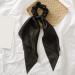 ROWAG Black Silk Scarf Scrunchies for Women - Hair Ribbon Ponytail Holder and Hair Ties - Buy Online on GoSupps.com