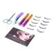Obahdirry 5 Pairs Magnetic Eyelashes Reusable No Glue Need Quantum Eyelashes with Eyeliner Kit with Tweezers Eyebrow Scissors