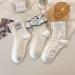 Akama Ladies Ruffles Lolita Socks Elegant Ankle Socks in Soft Cotton | Mushroom Leisure Range | Universal Size for Women - Buy Online on GoSupps.com