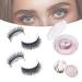 2 Pairs Keones Reusable Self Adhesive Eyelashes Vintara Reusable Eyelashes Waterproof False Eyelashes Natural Look for Women Girls (Thick)