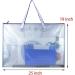 BUSOHA Art Portfolio Bag with Handle and Zipper - 2 PACK Large Clear Waterproof Poster Storage Bag for Artworks Drawing Pads Supplies Charts and Teaching Material Multipurpose -19 x 25 Inch - Buy Online on GoSupps.com