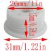LQ Industrial White Plastic Surfboard Air Vent Plug - SUP Exhaust Valve for Stand-up Paddle Board | Surfing Board Accessory - Buy Online on GoSupps.com