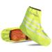 Nogsay waterproof overshoes bike unisex rain over shoes bike waterproof rain shoes bike overcoat rain protection gaiters for cyclists with reflectors bicycle overshoes rain L: 44-46