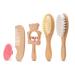 LooLoon Baby Brush and Comb Set Plus Toy  5 pcs Soft Bamboo Brush and Comb Set for Boys and Girls  Eco-Friendly 4-in-1 Baby Comb and Brush Set