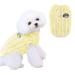 Dog sweater actoys dog sweater small dogs dog sweater medium -sized dogs winter warm dog sweater cat sweater dog clothing for small medium -sized dogs and cats yellow m