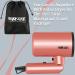SHRATE 1875W Folding Ionic Hair Dryer with Magnetic Nozzles and Diffuser - Powerful, Lightweight, Quiet, Rose Gold - Ideal for Fast Drying - For Women and Men - Buy Online on GoSupps.com