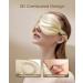 Buy Mulberry Silk Sleep Mask | 3D Contoured Eye Mask for Ultimate Comfort | Soft Breathable Travel-Friendly Blackout Eye Cover in Champagne - Buy Online on GoSupps.com