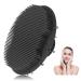 WLLHYF Silicone Face Scrubber Facial Cleansing Exfoliator Brush Face Wash Waterproof Gentle Face Scrub Deep Cleaning Skin Care Massage No-Slip Brushes for Women and Men (Black)