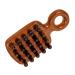 Bcoath riddone degradation ridge scalp massage comb wooden hair ridge wide tooth comb portable massage comb hair pimple hair comb for curly hair wooden ridge 12.50x6.00cm brown