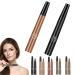 Cohbskj Glowly Secret Eyebrow Pen Unique Quad Eyebrow Pencil Quad Forked Liquid Eyebrow Pencil Long-Lasting Waterproof Microblading Eyebrow Pen (2PCS-E)