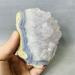 Natural Crystal Rough Natural Gemstone Blue Lace Agate Amethyst Crystal Cluster Blue Chalcedony Specimen Reiki Rock Crystal with Stone - (Color: Weight 575g 110mm) - Buy Online on GoSupps.com