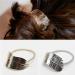 Buy Daedalus 2pcs Women Leaf Design Elastic Ponytail Holder Hair Bands - Stylish & Durable Hair Accessories for International Shipping - Buy Online on GoSupps.com