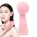 Electric Face Scrubber | Soft Silicone Brush Electric Face Cleansing Brush Soft Silicone Rotating Cleansing Brush 2-in-1 Design for Deep Clean & Gentle Exfoliation