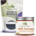 Herbes du Monde - DUO Nigelle et Miel l'Oranger: 200g Graines de Nigelle & 280g Miel Renforce Immunit Antioxydant Boost nergie & Digestion 100% Naturel - 1 Sachet 1 Pot