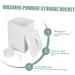 BCOATH 1 Set Washing Storage Bucket Soap Dispensers Condensate Beads Bucket Bin White Wrought Iron 1 count (Pack of 1) White - Buy Online on GoSupps.com
