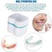 Guador 2 Denture Box with Cleaning Brush - Denture Bath Container with Basket for Toothbrush and Cup - Buy Online on GoSupps.com