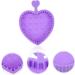 Angoily Makeup Brush Cleaning Pad Makeup Brush Cleaning Tool Limpiador De Brochas De Maquillaje Heart Brush Cleaner Pad Makeup Pallete Eye Shadow Brush Silica Gel Purple Foldable - Buy Online on GoSupps.com