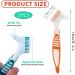Qunliujiao 5 Piece Prosthetic Toothbrush Set | Denture Cleaner & Prosthesis Brush for Optimal Oral Care - Buy Online on GoSupps.com