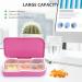 FYY Daily Pill Organizer - 6 Compartments Portable Pill Case | 2 Pack Pink Pill Box for Vitamins Supplements & Medications - Ideal for Travel - Buy Online on GoSupps.com