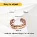 Shop Stylish Copper Rings for Women - Adjustable Three Color Gold Pure Copper Magnetic Jewelry - Buy Online on GoSupps.com