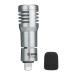 BOYA BY-P4D iPhone Microphone iOS Mini Plug&Play Phone Mic with Lightning Port for iPhone14/14 13 Pro/iPad External Microphone with Wind Foam for YouTube,Vlogging,Live Stream