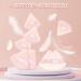 MEM Triangle Powder Puff - 8 Pcs Soft Velour Makeup Puffs for Face Powder Application | Wet/Dry Use, Skin-Friendly Sponge Beauty Tools with Satin Ribbon - Nude - Buy Online on GoSupps.com