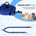 Nasjac Double Dog Leash - No Tangling 360 Rotatable Adjustable Bungee Leash for Small Medium & Large Dogs - Light Blue Perfect for Running & Training - Buy Online on GoSupps.com