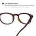 Readerest Round Blue Light Blocking Reading Glasses - Tortoise 3.75x Magnification Anti-Glare & UV Protection - Stylish for Men & Women - Buy Online on GoSupps.com