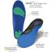 10 Seconds 3100 Multi-Sport Cushion Insoles - Blue/Black - Size M 7.5-9/ W 9-10.5 | 1 Pair - Buy Online on GoSupps.com
