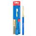 Toothbrush screwable aluminum blue soft Feel Natural