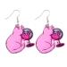 Feyley earrings small Halloween acrylic drop earrings heart skull hand dangle earrings funny drop earrings statement jewelry for women