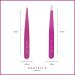 Danielle Creations Soft Touch Stainless Steel Tweezers - Pink | Slant and Point Design - Buy Online on GoSupps.com