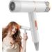 Professional Hair Dryer Infinitely Variable Speed Blow Dryer Hair Dryer | Fast Drying Light and Quiet Hair Care Without Damage for Travel Salon Styling Women Girls Hixip US White - Buy Online on GoSupps.com