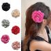 Limtula Fabric Rose Hair Clip Sweet Ballet Bowknot Hairpin Hair Styling Decors for Thin Hair Korean Style Headpiece Red flower clip - Buy Online on GoSupps.com