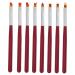 POPETPOP Nail Art Painting Brush Nail Paint Brush Kit 13x1cm Red
