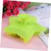 Healvian Hair Scrubber & Body Shower Brush - Silicone Bathing Scrubber for Baby & Adult - Soft Massage Comb - Green (1PCS) - Buy Online on GoSupps.com